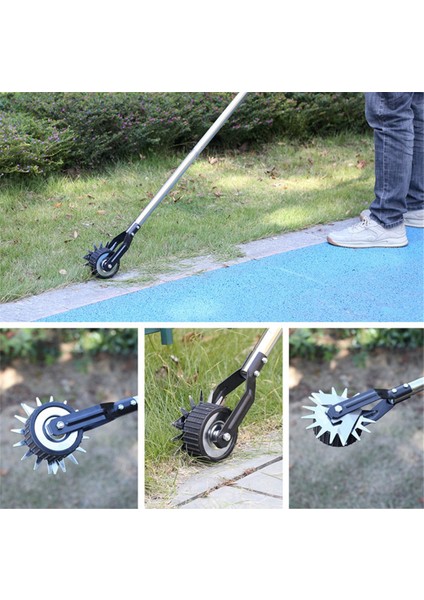 Çim Kenar Kesme Aleti, El Tipi Çim Kenar Kesme Makinesi, Tekerlekli Döner Düzeltici Çim Kenar Kesme Makası Bahçe Kaldırımı Için (1,6 M) (Yurt Dışından) fiyatları