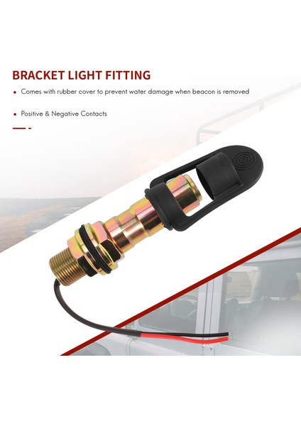 Döner Yanıp Sönen Amber Işaret Lambası Esnek Dın Çubuğu Traktör Montaj Braketi Montaj Lambası Braketi Aydınlatma Armatürleri (Yurt Dışından) indirimleri