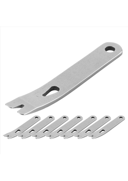 8 Parça Mini Kaldıraç Çubuğu Paslanmaz Çelik Düz Çubuk Çok Işlevli Küçük (Yurt Dışından)