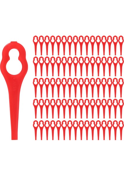 80 Adet Yedek Çim Biçme Makinesi Bıçağı Yedek Parça Çim Biçme Makinesi Kesme Bıçakları Kesici Alet (Yurt Dışından)