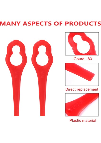 80 Adet Yedek Çim Biçme Makinesi Bıçağı Yedek Parça Çim Biçme Makinesi Kesme Bıçakları Kesici Alet (Yurt Dışından) indirimleri