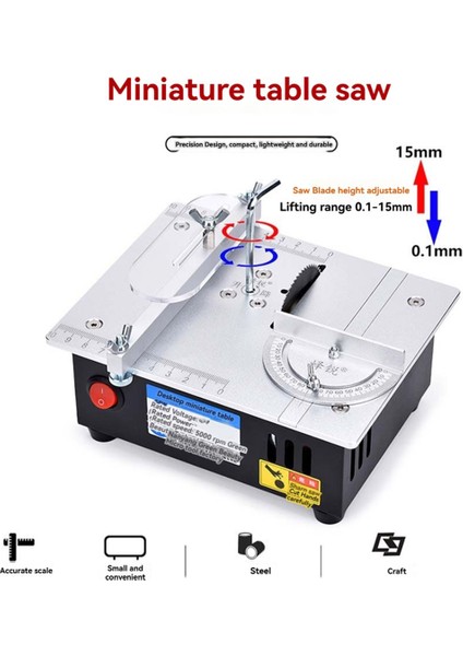 Mini Masa Testeresi Ahşap Işleme Elektrikli Tezgah Testeresi Kendin Yap Modeli El Sanatları Kesme Aleti 96W Elektrikli Masaüstü Testereler Ab Fişi (Yurt Dışından) modelleri