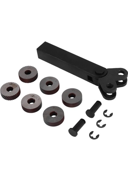 Parça Çift Tekerlek Tırtıllı Takım Seti 0,5 mm 1 mm 2 mm Lineer Tekerlek Seti Çelik Torna Seti Tekerlek Tırtıllı Takım (Yurt Dışından)