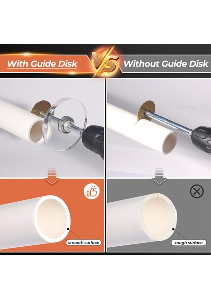 1/4 Inç Altıgen Saplı Pvc Boru Iç Kesici, Pvc Boruları ve Boruları Kesmek Için Ölçekli Ayarlanabilir Derinlik Ölçerli Pvc Kesme Aleti (Yurt Dışından) fırsatları