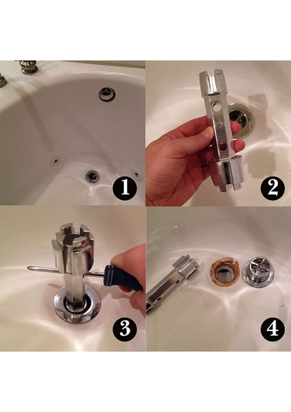 Küvet Gideri Açma Anahtarı Küvet Gideri Anahtarı Küvet Çift Uçlu Gider Anahtarı Gider Açma Aleti Banyo Için Çinko Alaşımlı Anahtar (Yurt Dışından) modelleri