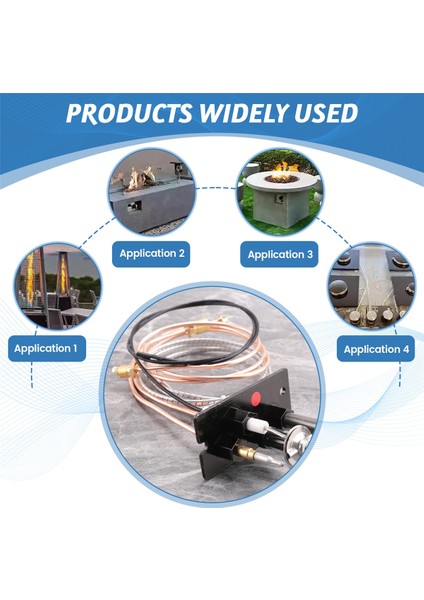 Propan ve Doğal Gaz Şömine Pilot Tertibatı, Şöminelerde Kullanılan Pilot Tüpü, Termokupl ve Ateşleme Telini Içerir (Yurt Dışından) indirimleri