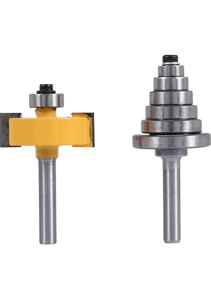 6 Yataklı 1/4 Inç Saplı Yiv Açma Freze Ucu, Çoklu Derinlikler Için Set 1/8 Inç, 1/4 Inç, 5/16 Inç, 3/8 Inç, 7/16 Inç, 1/2 Inç (Yurt Dışından) fiyatları