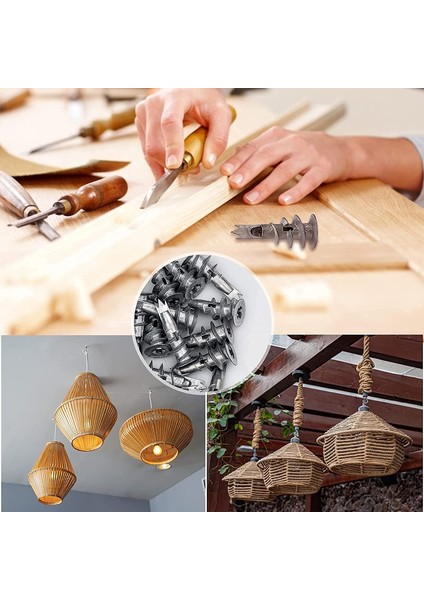 Tek Katlı ve Çift Kaplamalı Alçıpanlar Için 40 Adet Metal Kendiliğinden Çakılan Alçıpan Dübeli ve Vidalar 4,5 x 35 mm (Yurt Dışından) indirimleri