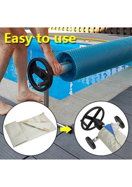 Yüzme Havuzu Güneş Enerjili Makara Kılıfı Su Geçirmez Havuz Güneş Enerjili Battaniye Makara Kılıfı 18' Genişliğe Kadar Havuzlar Için Krem Beyaz (Yurt Dışından) fiyatları