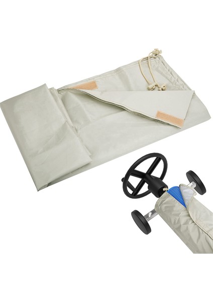 Yüzme Havuzu Güneş Enerjili Makara Kılıfı Su Geçirmez Havuz Güneş Enerjili Battaniye Makara Kılıfı 18' Genişliğe Kadar Havuzlar Için Krem Beyaz (Yurt Dışından) fırsatları