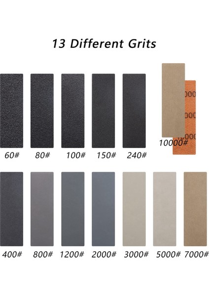 Mini Detay Zımpara Kağıdı 131 Adet Çeşitli 60/100/240/800/2000/5000/10000 Kumlu Kendin Yap El Sanatları Ahşap Metal Sıkı Cilalama (Yurt Dışından) fiyatları