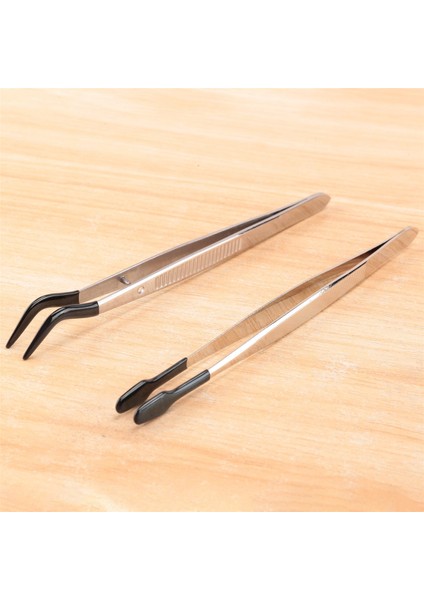 El Sanatları Laboratuvarı Endüstriyel Hobi Cımbız Pense Mücevher Damgası Plastik Kutu 15 cm Için 2 Adet Kauçuk Uçlu Cımbız Seti (Yurt Dışından)