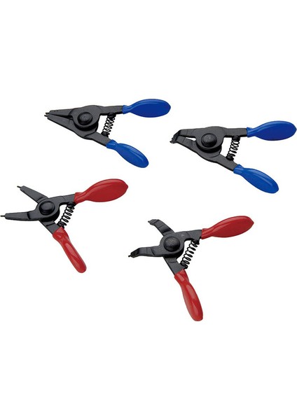 4 Adet Mini Segman Pensesi, Yaylı ve Kaymaz Pvc Saplı (Yurt Dışından)
