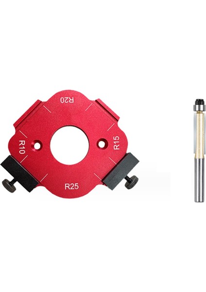 4'ü 1 Arada Yay Açısı Konumlandırma Şablonu, Yönlendirici Köşe Yarıçapı Şablonu, Köşe Yarıçapı Fikstürü Yönlendirici Şablonu, Yeniden Kullanılabilir 10-25R (Yurt Dışından)