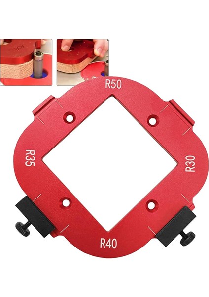 4'ü 1 Arada Yay Açısı Konumlandırma Şablonu, Yönlendirici Köşe Yarıçapı Şablonu, Köşe Yarıçapı Fikstürü Yönlendirici Şablonu, Yeniden Kullanılabilir 10-25R (Yurt Dışından) modelleri