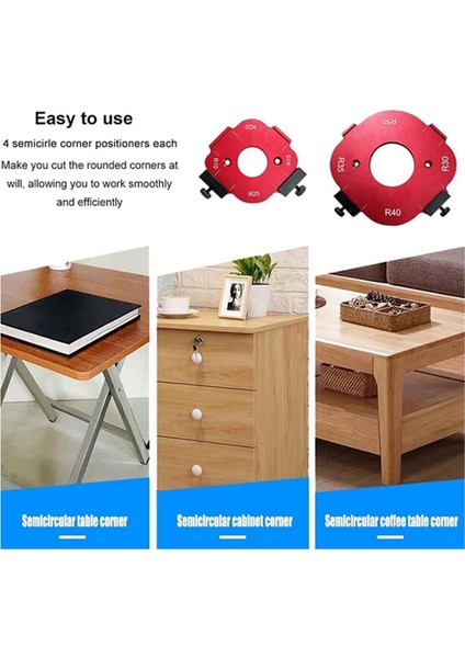 4'ü 1 Arada Yay Açısı Konumlandırma Şablonu, Yönlendirici Köşe Yarıçapı Şablonu, Köşe Yarıçapı Fikstürü Yönlendirici Şablonu, Yeniden Kullanılabilir 10-25R (Yurt Dışından) indirimleri