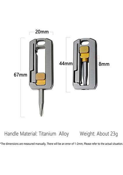 Titanyum Alaşımlı Tornavida Manyetik Küçük Bakım Kombinasyonu Çok Işlevli Taşınabilir Açık Hava Edc Aletleri (Yurt Dışından) fiyatları