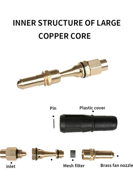 Pirinç Yelpaze Şeklinde Kar Köpüğü Nozulu Yüksek Basınçlı Yıkama Makinesi Jeneratörü Araç Temizleme Aksesuarı M14 Için Kendinden Emişli Nozul (Yurt Dışından) modelleri