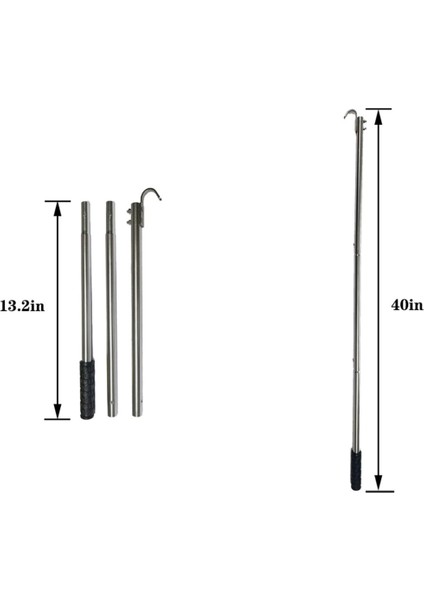 Tam Merdiven Çekme Sistemi Kiti Tavan Merdiven Çekme Kiti, 1 Adet 40 Inçe Kadar Tavan Uzatma Çubuğu ve 1 Adet Depolama Kancası Içerir (Yurt Dışından) indirimleri