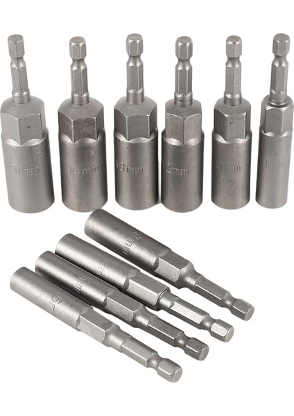 10 Parça 1/4 Inç Anahtar Altıgen Uç Soket Seti Derin Uzun 1/2 Inç Matkap Uçları (Yurt Dışından) fiyatları
