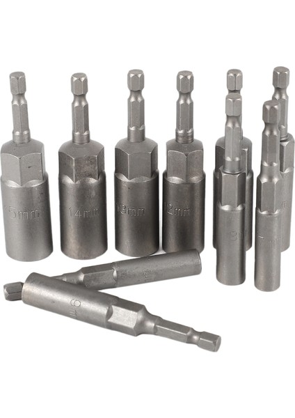 10 Parça 1/4 Inç Anahtar Altıgen Uç Soket Seti Derin Uzun 1/2 Inç Matkap Uçları (Yurt Dışından) modelleri