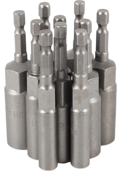 10 Parça 1/4 Inç Anahtar Altıgen Uç Soket Seti Derin Uzun 1/2 Inç Matkap Uçları (Yurt Dışından) fırsatları