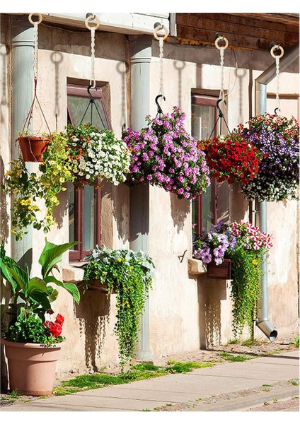 6'lı Paket Bitki Askı Uzatıcısı Ahşap Halka El Dokuma Çiçek Saksısı Halat Askılı Pamuklu Halat Bahçe Çiçek Saksısı (Yurt Dışından) indirimleri