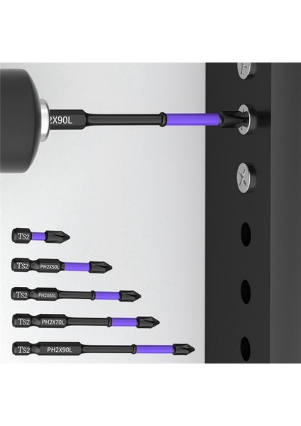 Manyetik Toplu Başlı Çapraz Tornavida Darbeli Matkap Ucu Vida 90MM (Yurt Dışından) modelleri