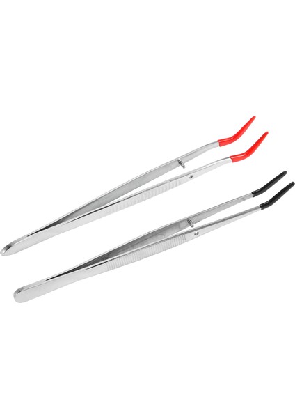 2 Adet Kavisli Bükülmüş Kauçuk Uçlu Cımbız Paslanmaz Çelik El Sanatları Cımbızı Laboratuvar Takı Yapımı Için (Yurt Dışından) modelleri