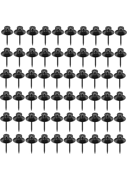 60'lı Paket Siyah Çift Başlı Resim Asma Çivileri, Resim Çivileri, Duvar Askıları Için Çiviler, Asma Için Duvar Iğneleri (Yurt Dışından)