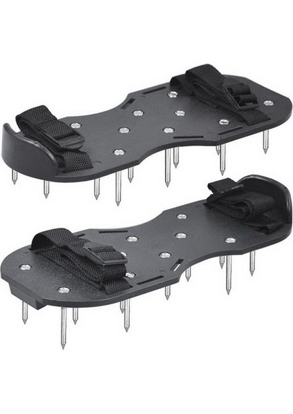 Çift Bahçe Çimi Havalandırma Ayakkabısı 4,2 cm Çim Sivri Uçları Havalandırma Ayakkabıları Kendiliğinden Düzleşen Epoksi Aletler Siyah (Yurt Dışından)