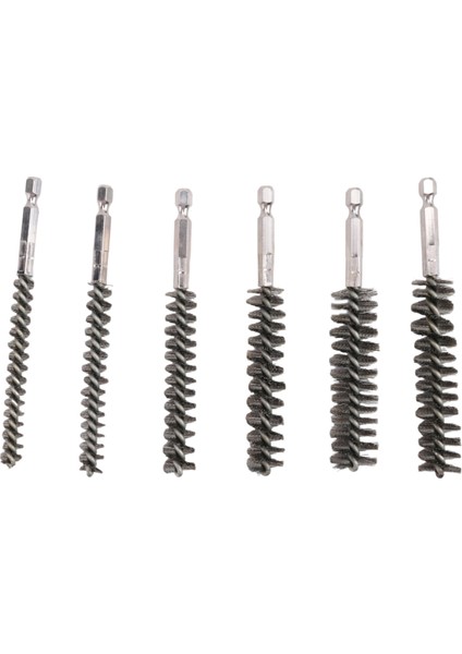 Matkap Temizleme Fırçası Paslanmaz Çelik Kıllı Tel Fırça Altıgen Saplı Tel Fırça 6 Parça (Yurt Dışından)