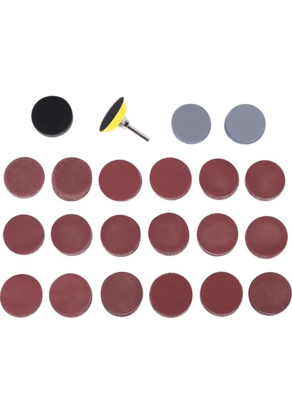 200 Adet 50MM 2 Inç Zımpara Diski Zımpara Diskleri 80-3000 Grit Kağıt 1 Inç Aşındırıcı Cilalama Pedi Plaka + Döner Alet Için 1/4 Inç Şaft (Yurt Dışından)