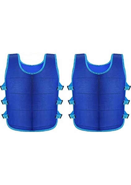 48 Parçalı Buz Paketi ile 2 Parçalı Soğutma Yeleği, Erkekler, Kadınlar, Sıcak Havalarda Çalışma, Koşu, Balıkçılık, Bisiklet Sürme Için Ayarlanabilir Buz Yeleği (Yurt Dışından)