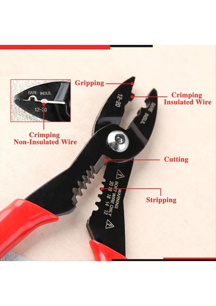 4'ü 1 Arada Çok Amaçlı Elektrikçi Pensesi Tel Kesici (Yurt Dışından) indirimleri