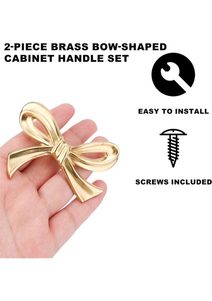 Adet Altın Pirinç Yaylı Şifonyer Topuzu, Dolap, Gardırop ve Mutfak Için Vintage Yay Şeklinde Çekmece Kulpları (Yurt Dışından) fırsatları