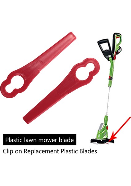 DKGT06 20V Lityum 1500MAH Akülü Çim Biçme Makinesi Bahçe Zamanlayıcısı Için 100 Adet Salıncak Plastik Bıçak Kolye Ucu (Yurt Dışından) fırsatları