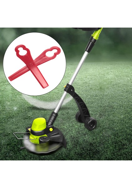 DKGT06 20V Lityum 1500MAH Akülü Çim Biçme Makinesi Bahçe Zamanlayıcısı Için 100 Adet Salıncak Plastik Bıçak Kolye Ucu (Yurt Dışından) indirimleri