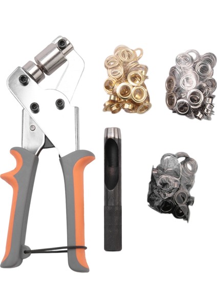 10 mm Delikli Grommet Alet Seti, El Tipi Makine Presi, Deri Kemer, Giysi, El Sanatları ve Bayrak Için Metal Grommet (Yurt Dışından)