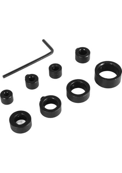 Matkap Durdurma Ucu Yaka Seti, 9 Parça Ayarlanabilir Matkap Derinliği Durdurma Yaka Sınır Halkası ve Karbon Çelik Matkap Uçları Için Set (Yurt Dışından) fiyatları