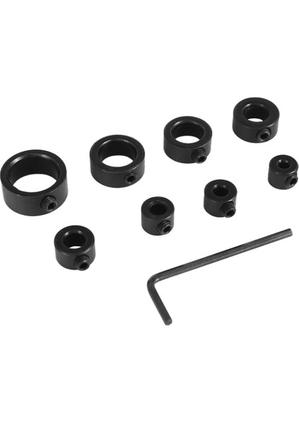 Matkap Durdurma Ucu Yaka Seti, 9 Parça Ayarlanabilir Matkap Derinliği Durdurma Yaka Sınır Halkası ve Karbon Çelik Matkap Uçları Için Set (Yurt Dışından) modelleri