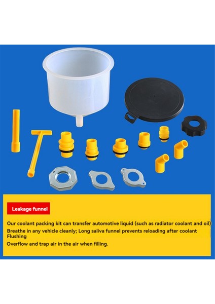 Araba Radyatör Soğutma Suyu Doldurma Hunisi Seti Sızdırmaz Soğutma Sistemi Aracı Doldurma Hunisi Ağzı Yağ Dökme Aracı, 15 Adet/takım (Yurt Dışından) fiyatları