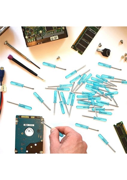 100 Adet Mini On Başlı Tornavida, 2,0 mm On Başlı Tornavida Başlığı 45 mm Uzunluk (Yurt Dışından) indirimleri