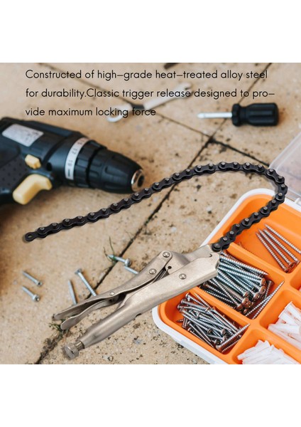 10 Inç Zincir Mengene Kelepçe Pense Kilitli Kavrama Anahtarı Yağ Filtresi Borusu 16,5 Inç Zincir Uzunluğu (Yurt Dışından) fiyatları