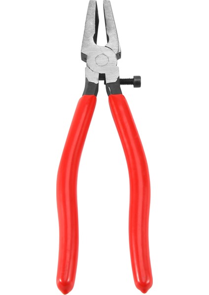 Ağır Hizmet Tipi Anahtarlık Pensesi, Düz Çeneli Metal Cam Çalıştırma Pensesi, Anahtarlık Donanımı Kurulumu ve Vitray Çalışmaları Için Mükemmel Kauçuk Uçlar Takın (Yurt Dışından)