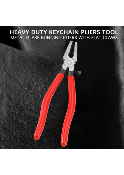 Ağır Hizmet Tipi Anahtarlık Pensesi, Düz Çeneli Metal Cam Çalıştırma Pensesi, Anahtarlık Donanımı Kurulumu ve Vitray Çalışmaları Için Mükemmel Kauçuk Uçlar Takın (Yurt Dışından) fiyatları