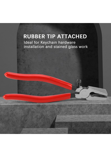 Ağır Hizmet Tipi Anahtarlık Pensesi, Düz Çeneli Metal Cam Çalıştırma Pensesi, Anahtarlık Donanımı Kurulumu ve Vitray Çalışmaları Için Mükemmel Kauçuk Uçlar Takın (Yurt Dışından) modelleri