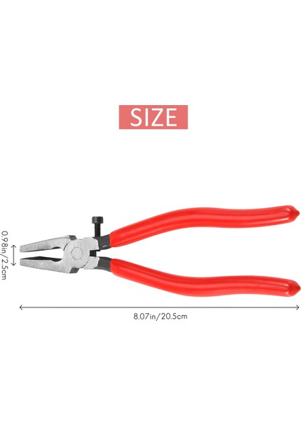 Ağır Hizmet Tipi Anahtarlık Pensesi, Düz Çeneli Metal Cam Çalıştırma Pensesi, Anahtarlık Donanımı Kurulumu ve Vitray Çalışmaları Için Mükemmel Kauçuk Uçlar Takın (Yurt Dışından) fırsatları