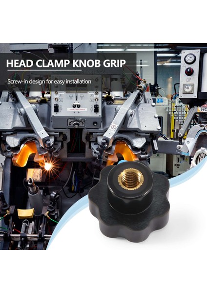 M10 10MM Çaplı Diş Siyah Plastik Yıldız Başlı Sıkma Düğmesi Tutacağı (Yurt Dışından) fiyatları