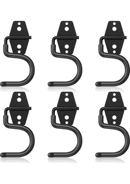6'lı Paket Metal Garaj Kancaları, Ağır Hizmet Tipi S Kancalı Alet Askıları Garaj Duvarı, Kulübe, Bahçe Depolama Düzenleyicisi (Yurt Dışından)